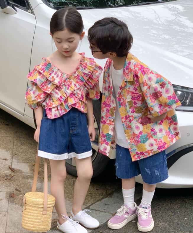 2023年★子供服　トップス　シャツ★90-150cm★2色