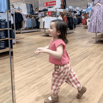 お勧め 春夏 韓国風子供服 ガール チェック柄 ノースリープ ワイドパンツ 袖なし上着 シャツ+パンツ 5-13