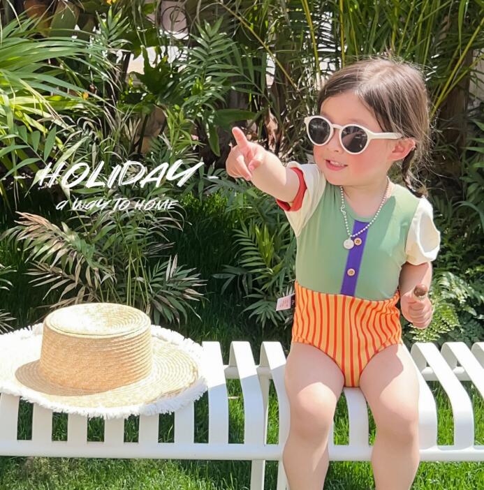 子供服★水着★連体服★温泉★キッズ女の子★韓国風子供服★90-130CM