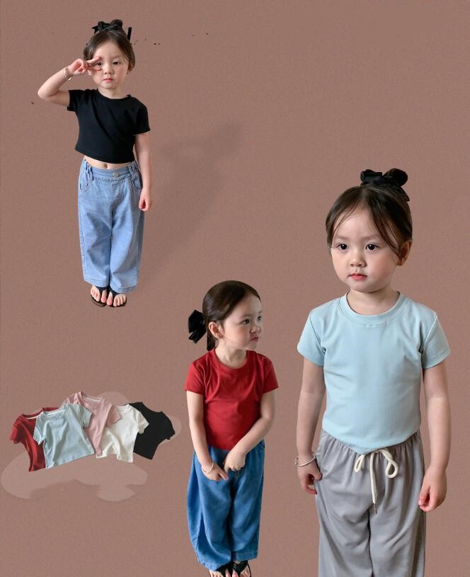 2023★春夏新作★韓国風子供服★Tシャツ★5色80-140CM