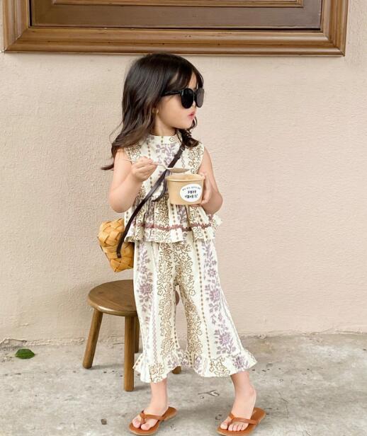 子供服★トップス+ズボン★セットアップ★韓国風子供服★キッズ女の子★90-140CM