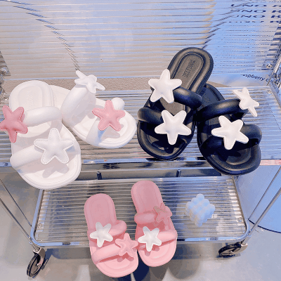 夏日 旅行 レディース 少女 スリッパ サンダル シャワーサンダル シューズ アウトドア ビーチ スター