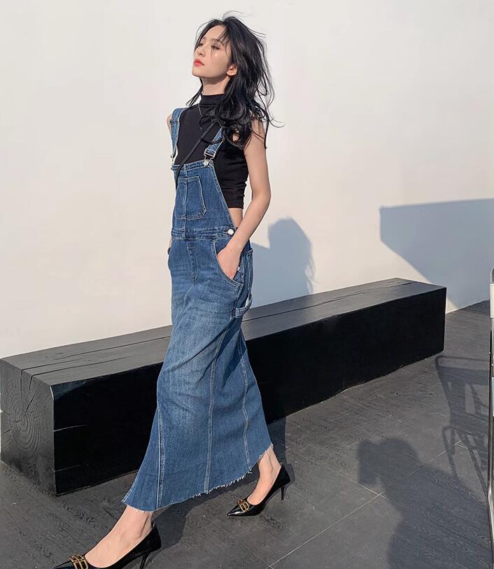 2023新型★レディース服　デニム　サロペットワンピース★ML