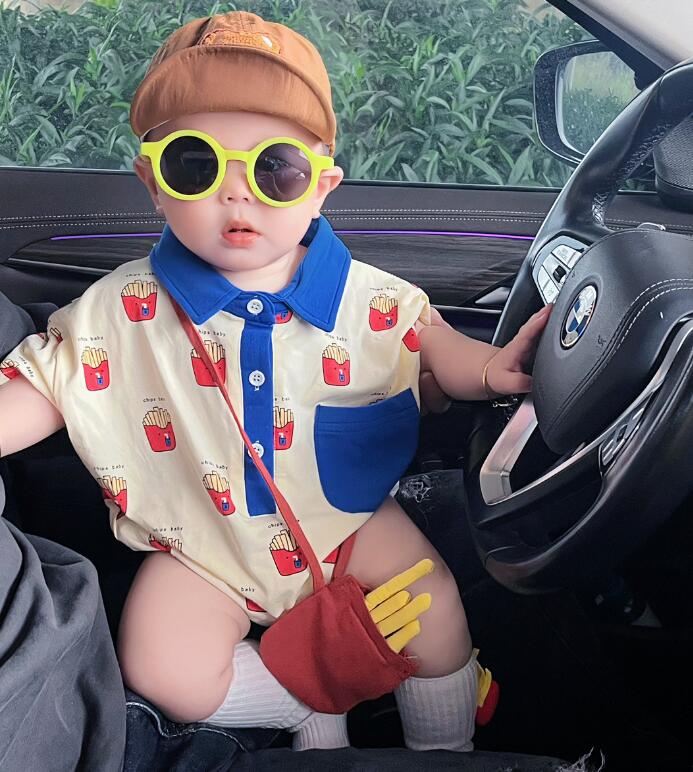 2023★春夏新作★韓国風子供服★ロンパース★66-90CM