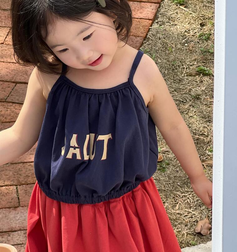 2023★春夏新作★韓国風子供服★キャミソール★2色80-140CM