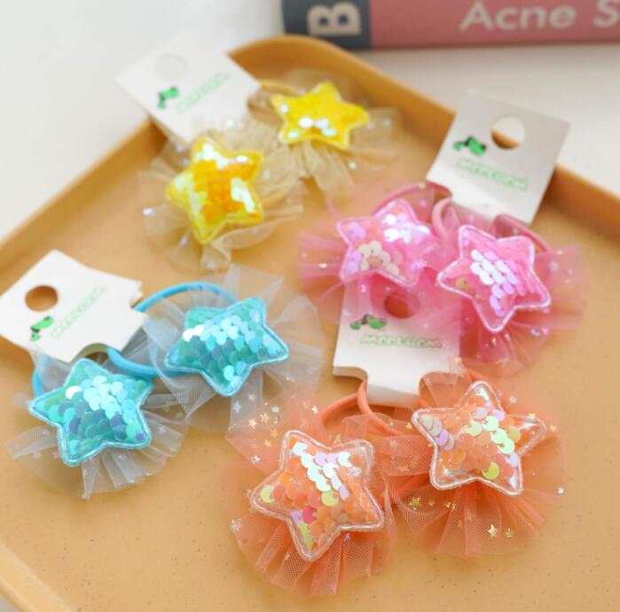 子供用★ヘアゴム★髪飾り★まとめ髪用★ヘアアクセサリー★2枚入り★可愛い★多色
