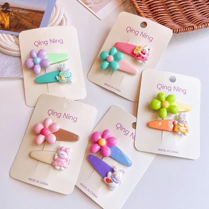 子供用★ヘアピン★髪飾り★まとめ髪用★ヘアアクセサリー★可愛い★2枚入り★多色