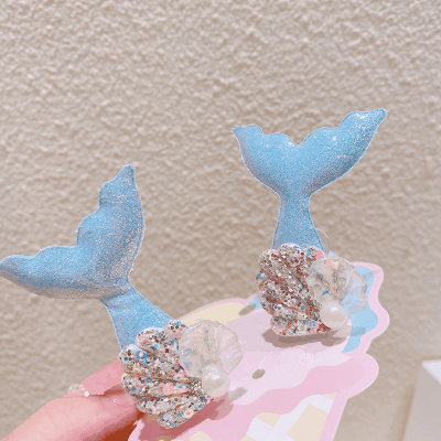 ハワイ 春夏 キッズ用 ガールズ ヘアピン ヘアアクセサリー 海洋 貝殻パール 人魚姫 マーメイド キラキラ