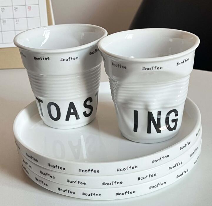 ★超人気★インテリア　陶器パレット★お皿&コップ★