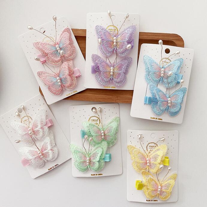 子供用★ヘアピン★髪飾り★まとめ髪用★ヘアアクセサリー★韓国風★2枚入り★多色