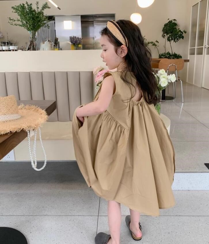 2023★春夏新作★韓国風子供服★ワンピース★2色7-15