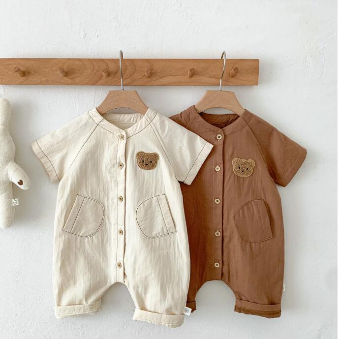 子供服★ロンパース★連体服★半袖★韓国風子供服★ベビー★可愛い★2色★66-90CM