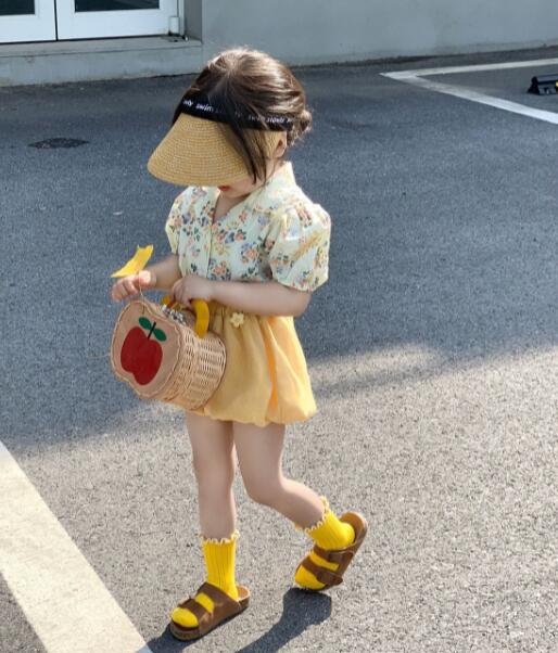 子供服★トップス+パンツ★セットアップ★韓国風子供服★キッズ女の子★90-140CM