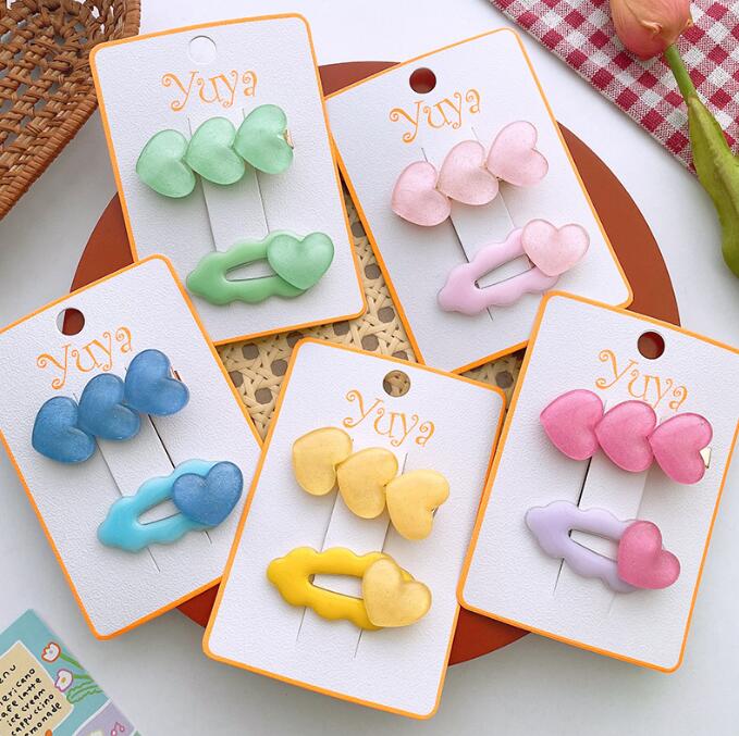 髪飾り★まとめ髪用★ヘアアクセサリー★子供用★キッズ女の子★ヘアピン★2枚入り★多色