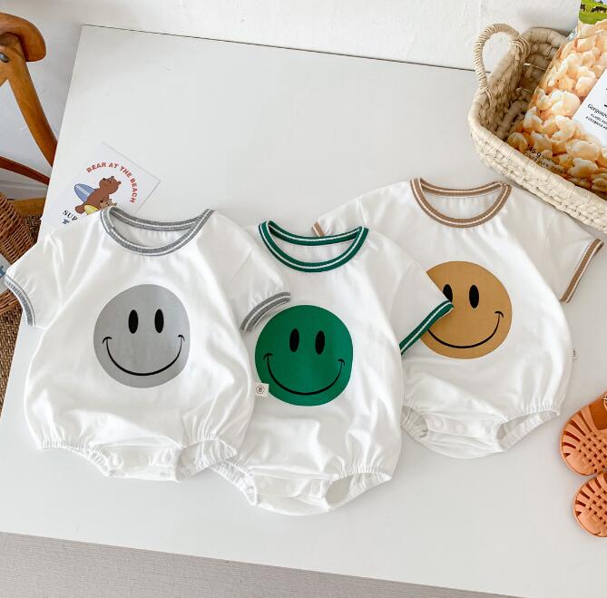子供服★ロンパース★連体服★韓国風子供服★ベビー★笑顔★可愛い★3色★66-90CM