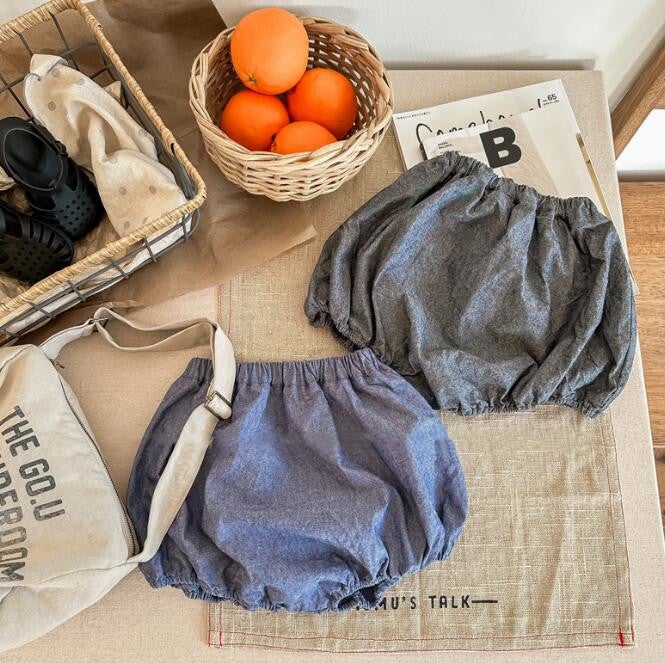 子供服★ボトムス★ショートパンツ★韓国風子供服★キッズ女の子★無地★2色★80-130CM