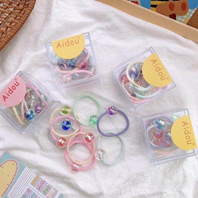 髪飾り★まとめ髪用★ヘアアクセサリー★子供用★キッズ女の子★ヘアゴム★8枚入り★多色