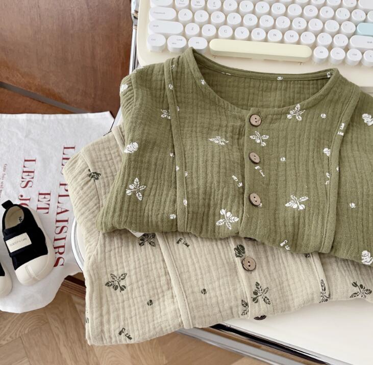 2023秋新作★子供服　シャツ　トップス★73-120cm★2色