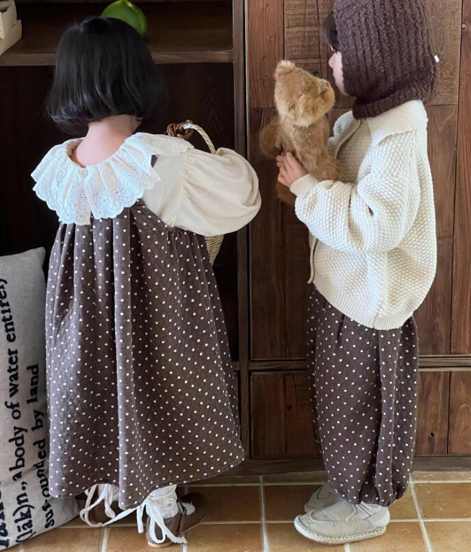 2023秋新品J★子供服　ベストワンピース★80-140cm★