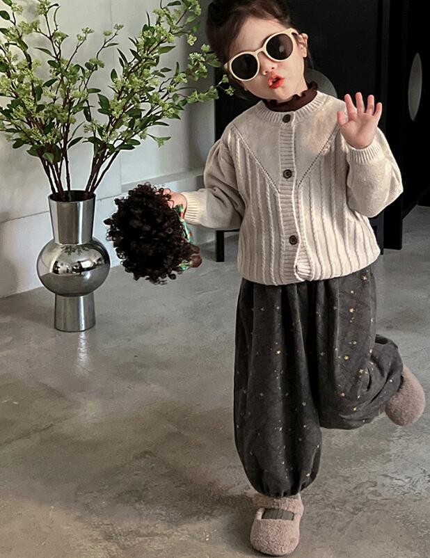 2023秋新品★子供服　カーディガン&トップス&ズボン分けて販売★90-140cm★