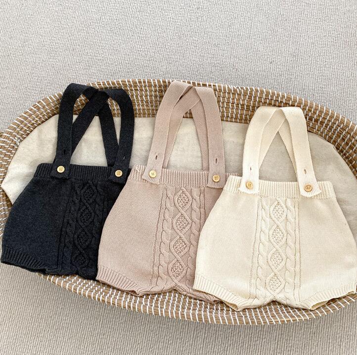 2023年秋新品★ベビー服　ニットサロペット★66-100cm★3色