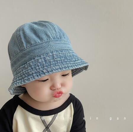 2023新品★子供用★帽子　デニム帽子★2色選べ
