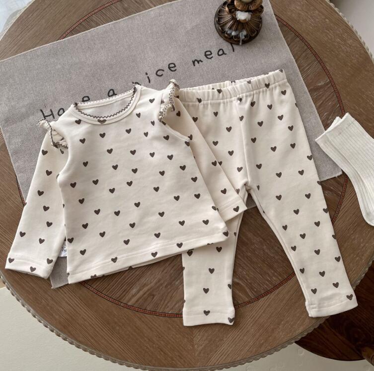 2023秋新作★ベビー服★トップス+ズボン　セット　部屋着★66-90cm★