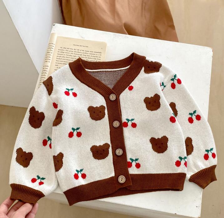 子供服★トップス★セーター★カーディガン★韓国風子供服★ベビー★66-100CM