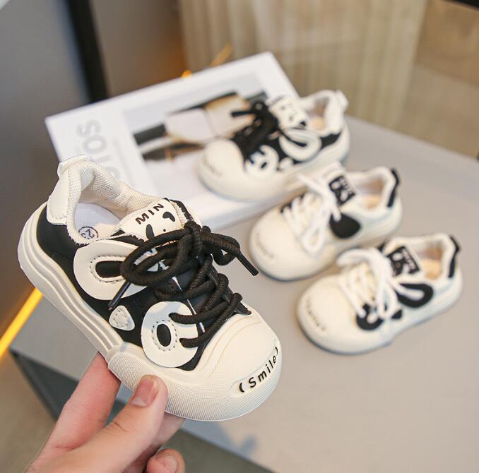 靴★子供靴★キッズ★シューズ★キッズ女の子★カジュアル★パンダ★2色★「22-31#」