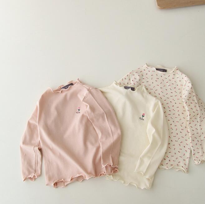 子供服★トップス★Tシャツ★長袖★韓国風子供服★キッズ女の子★3色★80-130CM