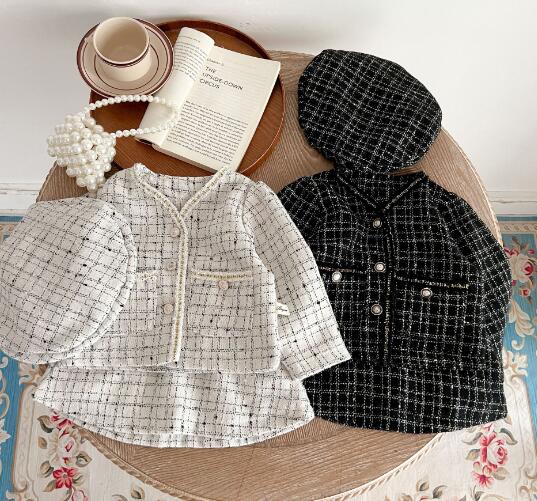 トップス+スカート+帽子★セットアップ★韓国風子供服★ベビー★2色★66-100CM