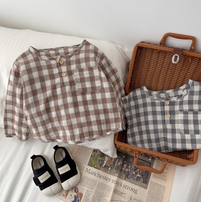 2023★春秋新作★韓国風子供服★シャツ★2色66-100CM