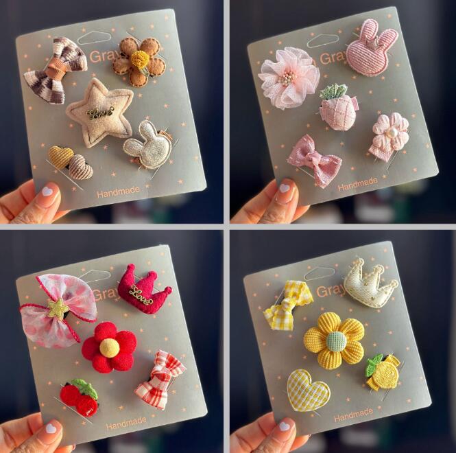 髪飾り★まとめ髪用★ヘアアクセサリー★子供用★ベビー★ヘアピン★5枚入り★多色