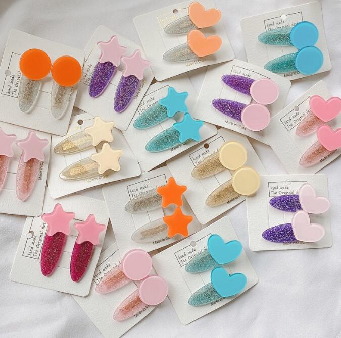 髪飾り★まとめ髪用★ヘアアクセサリー★子供用★キッズ★ヘアピン★2枚入り★多色