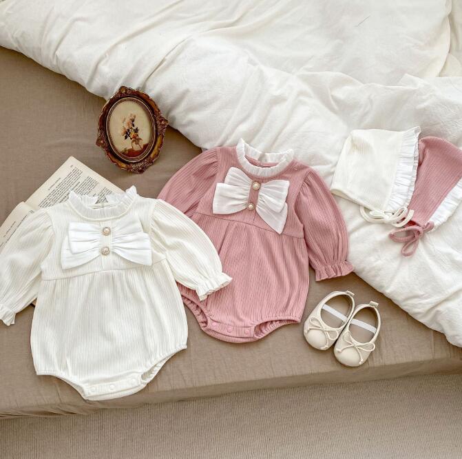 子供服★ロンパース+帽子★連体服★長袖★韓国風子供服★ベビー★可愛い★2色★66-90CM