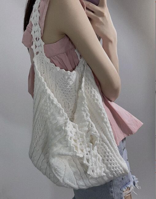 バッグ★レディース★トートバッグ★ハンドバッグ★ニットバッグ★ショルダーバッグ★大容量