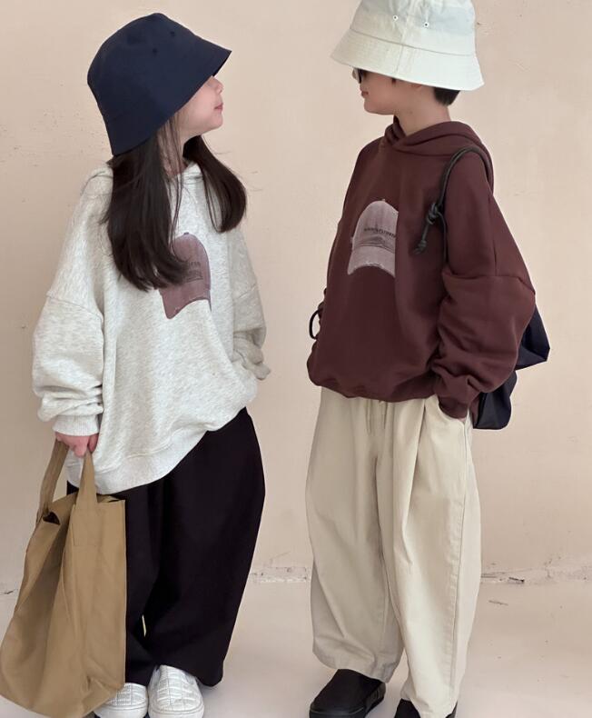 2023秋新品★子供服　パーカー　トップス★90-140cm★2色