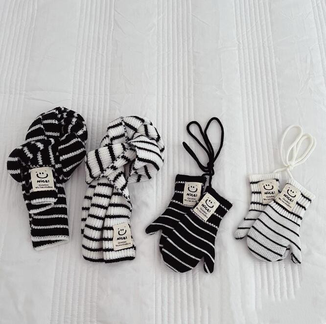 「2023秋冬」子供用★マフラー+手袋★ベビー★韓国風★男女兼用★毛糸★2色