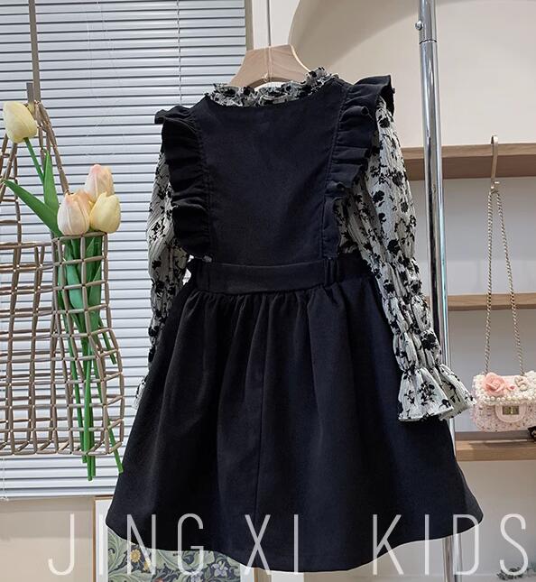 2023年新品★子供服　トップス+サロペット　セット★110-150cm★