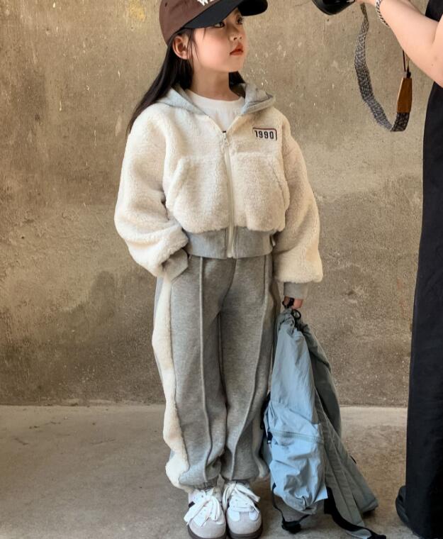 2023冬新品★子供服　コート+ズボン　セットアップ★90-150cm★