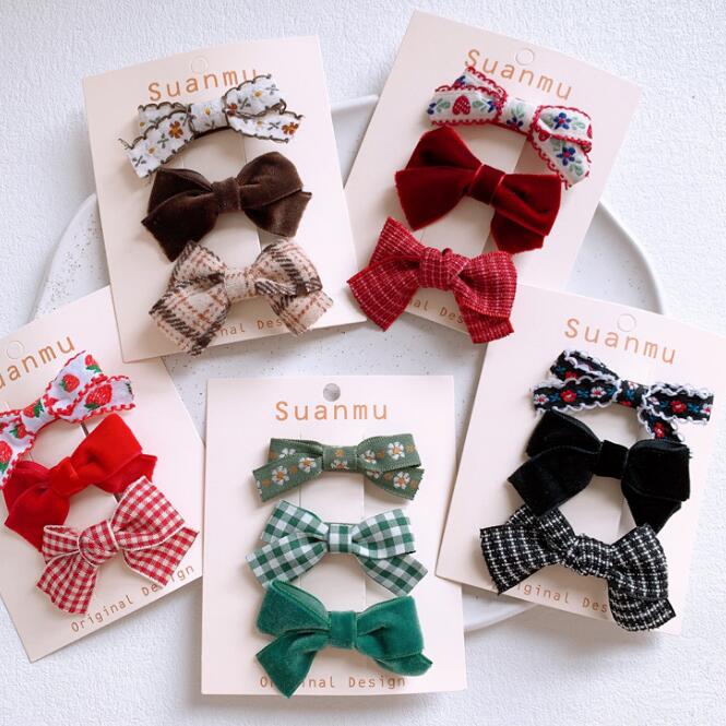 髪飾り★まとめ髪用★ヘアアクセサリー★子供用★キッズ★ヘアピン★3枚入り★多色