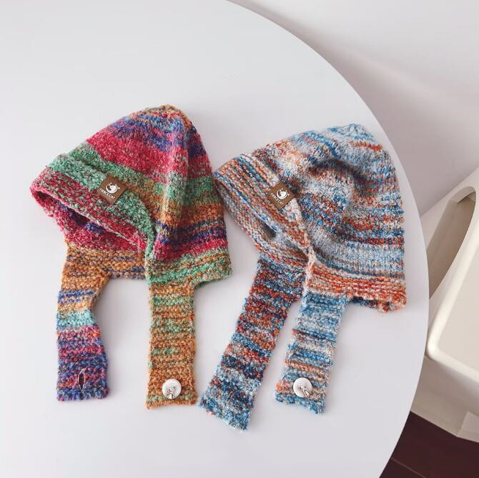 「2023秋冬」子供用★帽子★キッズ★韓国風★ニット帽子★男女兼用★暖かい★防寒★5色