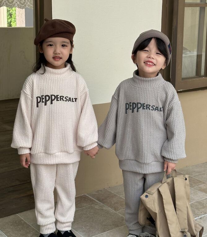 2023秋冬新作★子供服　トップス+ズボン　セット★80-150cm★2色