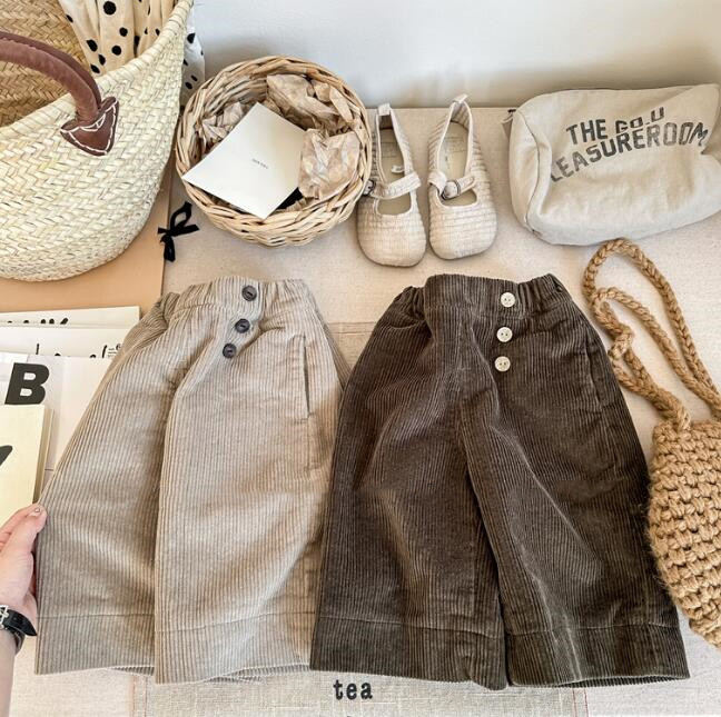 「2023秋」子供服★ズボン★ボトムス★韓国風子供服★キッズ★カジュアル★2色★80-130CM