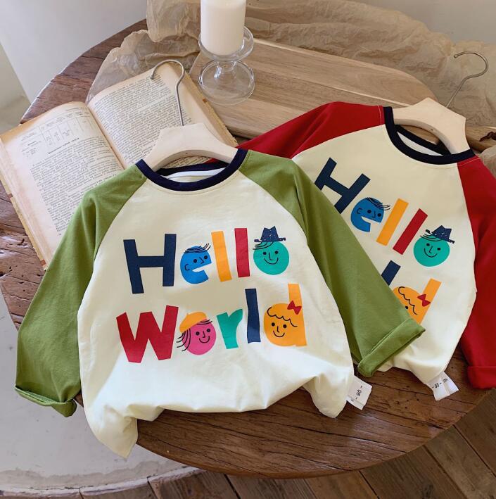 2023★春秋新作★韓国風子供服★Tシャツ★2色80-130CM