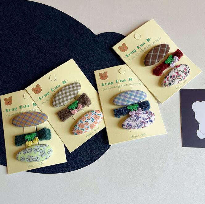 髪飾り★まとめ髪用★ヘアアクセサリー★子供用★キッズ★ヘアピン★3枚入り★多色