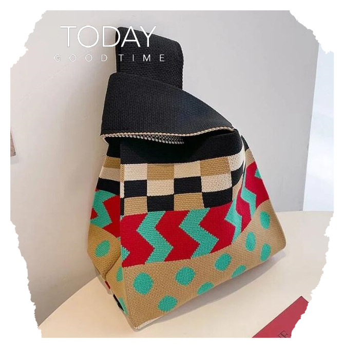 バッグ★レディース★トートバッグ★ハンドバッグ★ニットバッグ★大容量