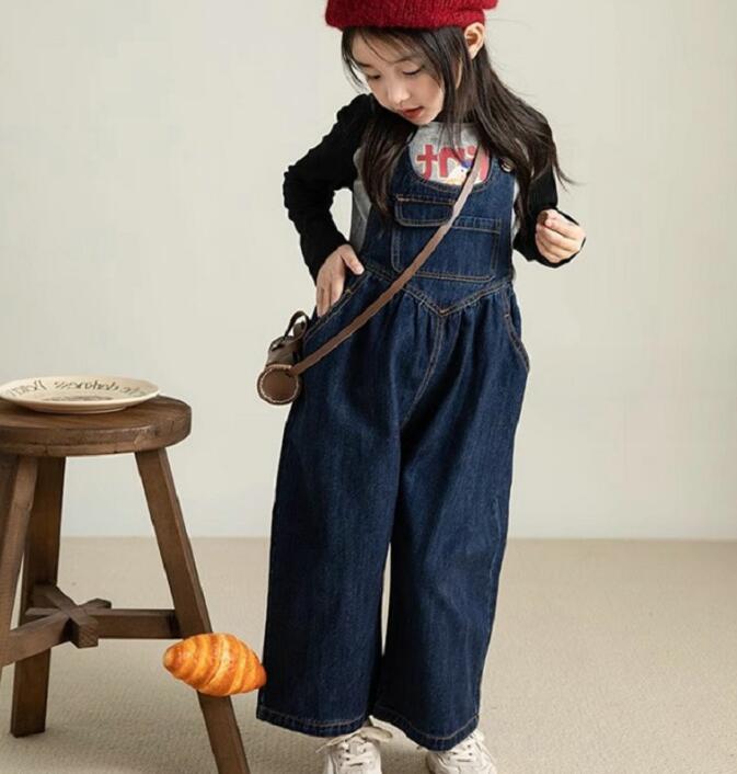 2023★春秋新作★韓国風子供服★サロペット★7-15