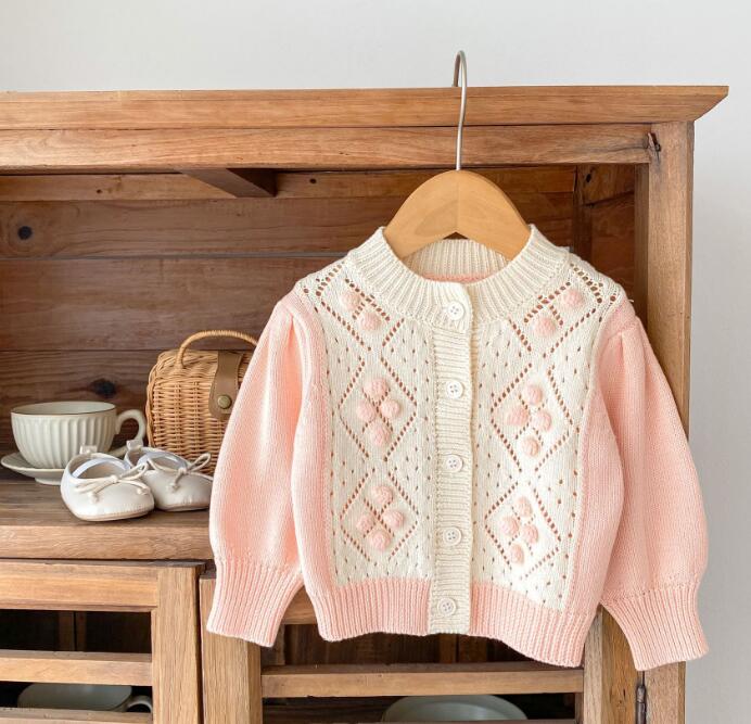 「2023秋」子供服★トップス★カーディガン★ニット★韓国風子供服★ベビー★66-100CM