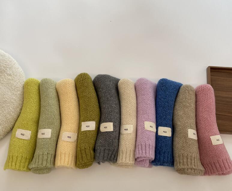 2023新品★子供用★快適マフラー　ニット★11色選べ